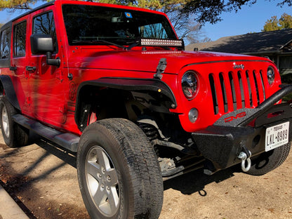 Raxiom 20-Inch Light Bar Hood Mounting Brackets (07-18 Jeep Wrangler JK)