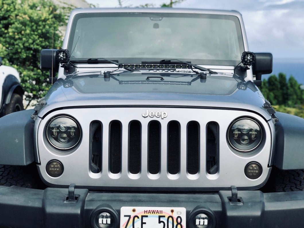 Raxiom 20-Inch Super Slim Single Row LED Light Bar; Spot/Spread Combo (Universal; Some Adaptation May Be Required)
