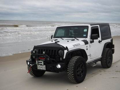 Raxiom Axial Series LED Headlights; Black Housing; Clear Lens (97-18 Jeep Wrangler TJ & JK)