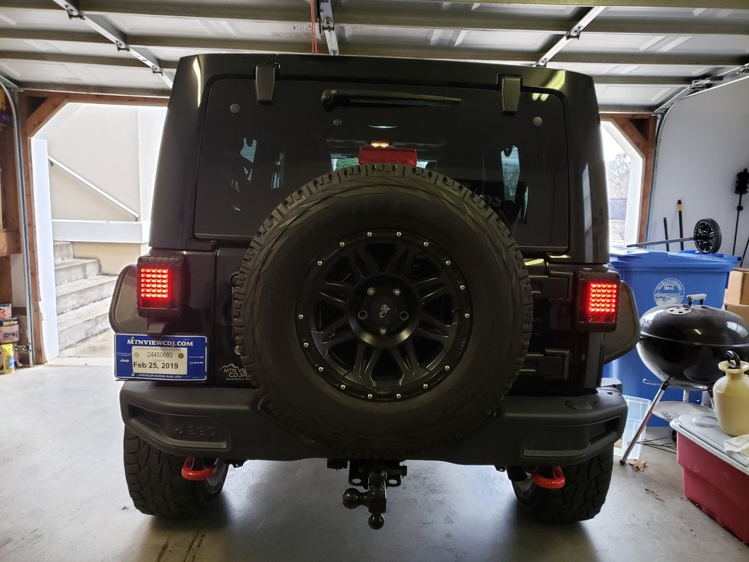 Raxiom LED Tail Lights; Black Housing; Smoked Lens (07-18 Jeep Wrangler JK)