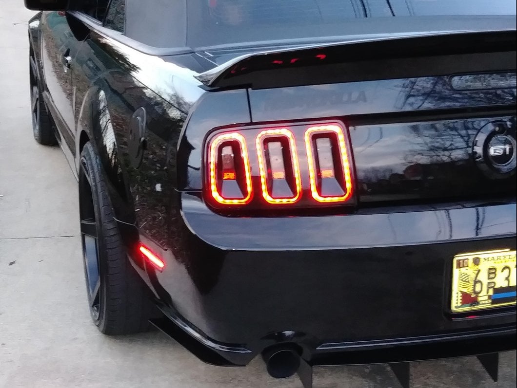 Raxiom Axial Series LED Side Markers; Smoked (05-09 Mustang)