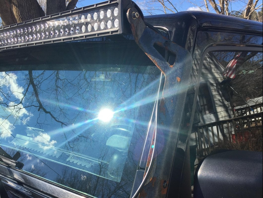 Raxiom 50-Inch LED Light Bar Windshield Mount (07-18 Jeep Wrangler JK)