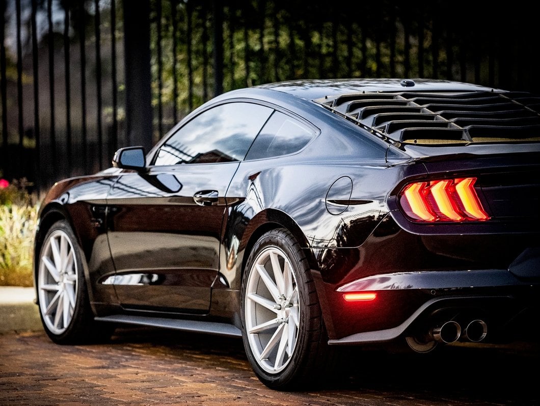 Raxiom Axial Series LED Side Marker Lights; Rear; Smoked (15-23 Mustang)