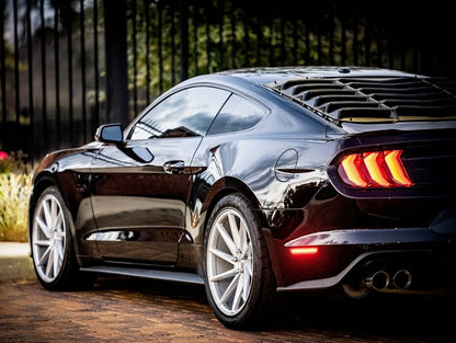 Raxiom Axial Series LED Side Marker Lights; Rear; Smoked (15-23 Mustang)