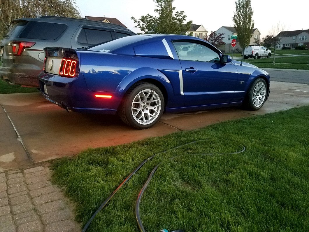 Raxiom Axial Series LED Side Markers; Smoked (05-09 Mustang)