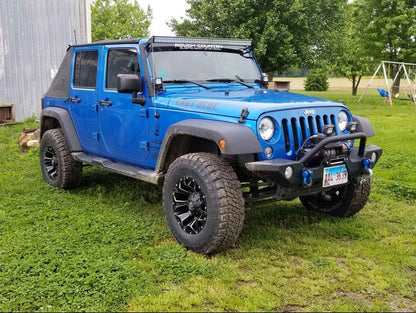 Raxiom Axial Series LED Turn Signals with Halo; Clear (07-18 Jeep Wrangler JK)