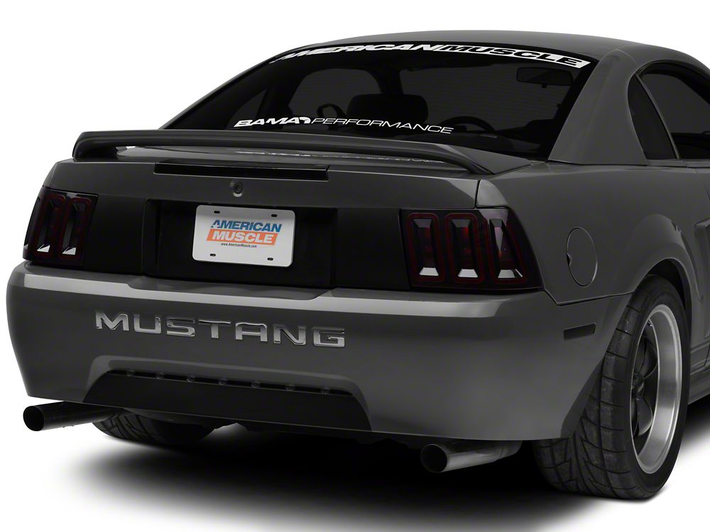 Raxiom Icon LED Tail Lights and Sequential Tail Light Kit; Black Housing; Smoked Lens (99-04 Mustang, Excluding 99-01 Cobra)