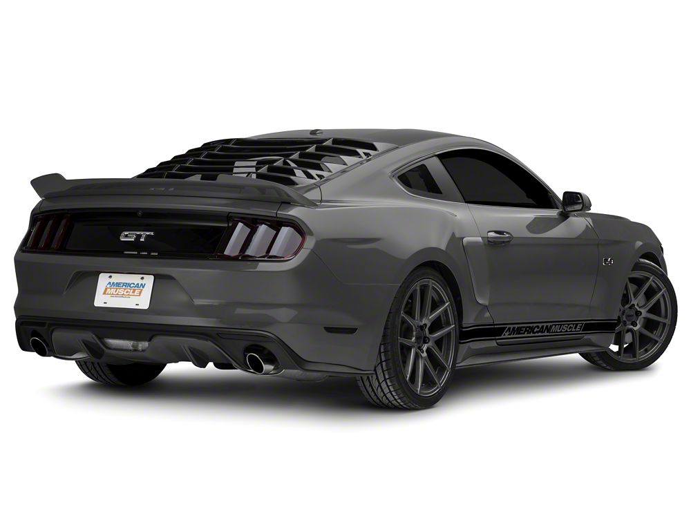 Raxiom Axial Series LED Side Marker Lights; Rear; Smoked (15-23 Mustang)