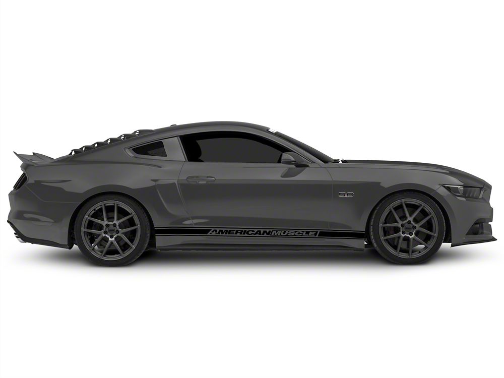 Raxiom Axial Series LED Side Marker Lights; Rear; Smoked (15-23 Mustang)