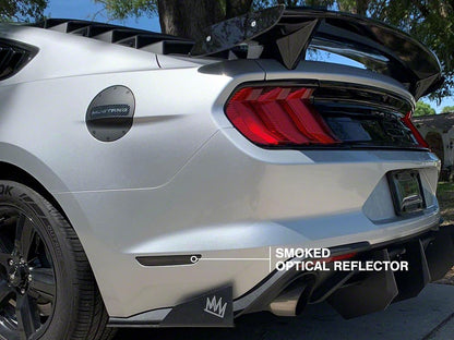 Raxiom Axial Series LED Side Marker Lights; Rear; Smoked (15-23 Mustang)