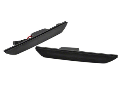 Raxiom Axial Series LED Side Marker Lights; Rear; Smoked (15-23 Mustang)