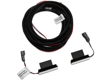 Raxiom Axial Series Hood Mount LED Turn Signal Kit; Amber (05-14 Mustang)