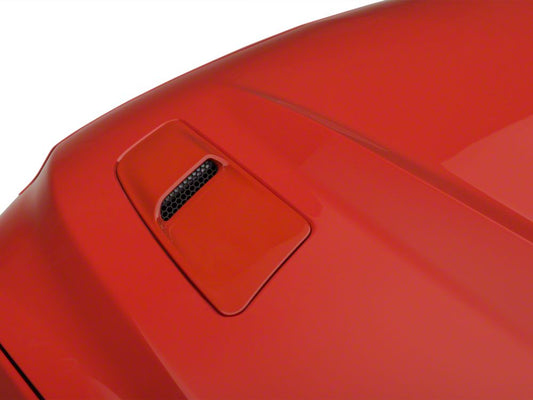 Raxiom Axial Series Hood Mount Turn Signal Kit; Amber LED (15-17 Mustang GT)