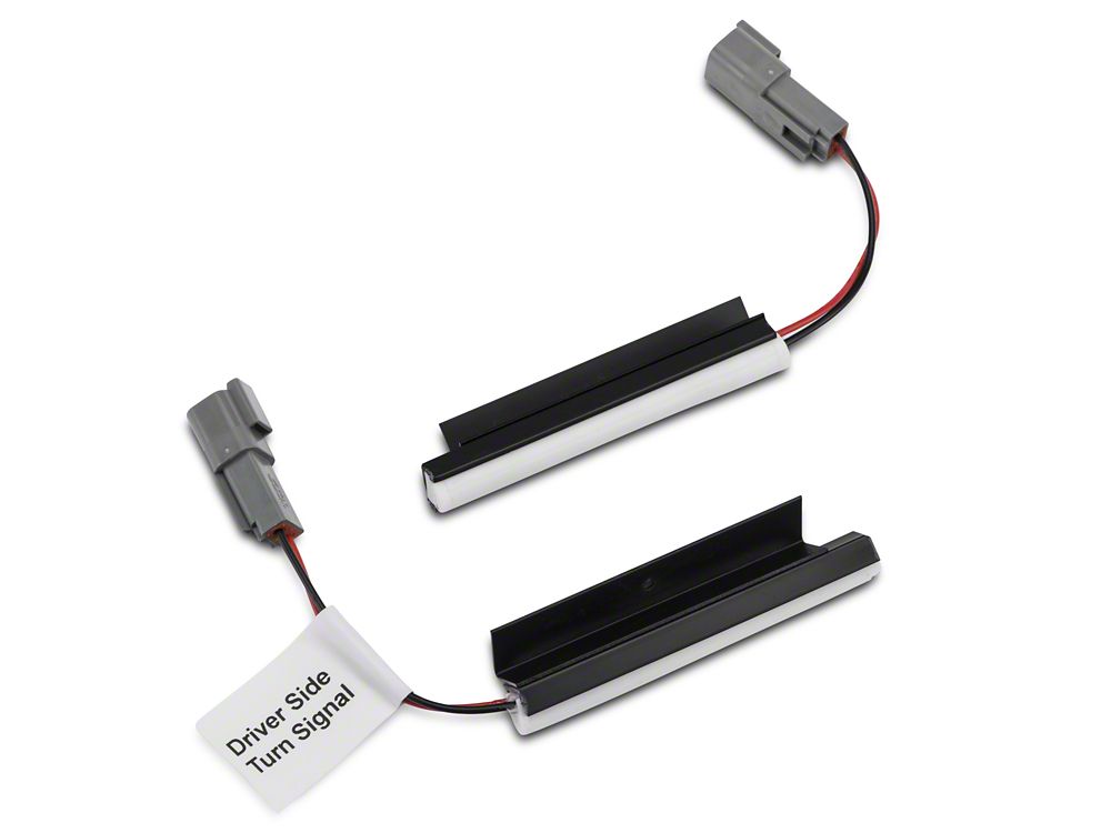 Raxiom Axial Series Hood Mount Turn Signal Kit; Amber LED (15-17 Mustang GT)