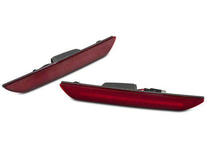 Raxiom Axial Series LED Side Marker Lights; Rear; Red (15-23 Mustang)