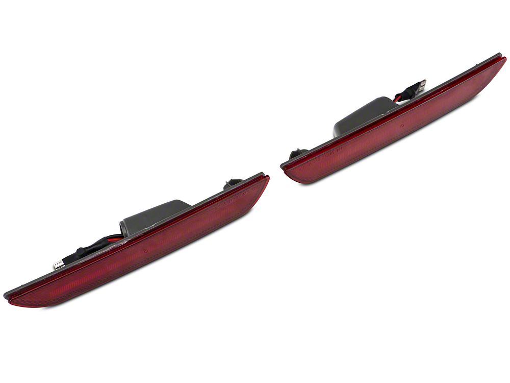 Raxiom Axial Series LED Side Marker Lights; Rear; Red (15-23 Mustang)