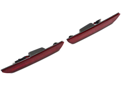 Raxiom Axial Series LED Side Marker Lights; Rear; Red (15-23 Mustang)