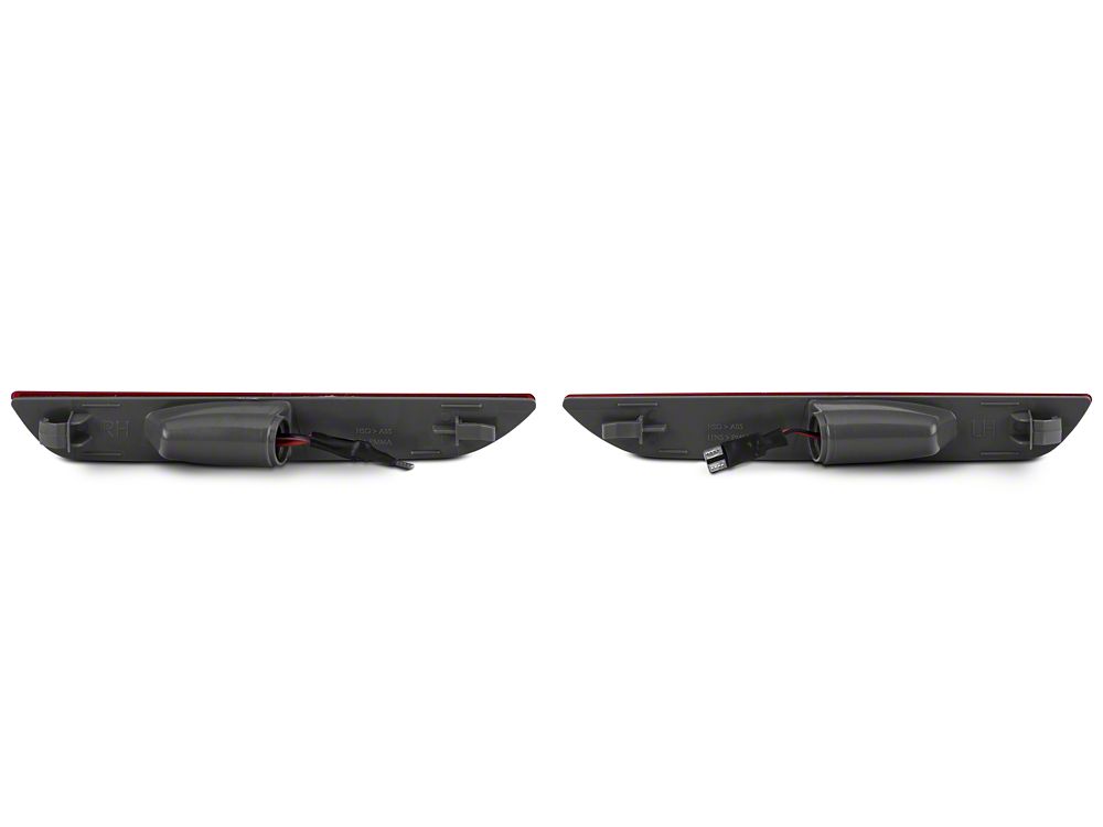 Raxiom Axial Series LED Side Marker Lights; Rear; Red (15-23 Mustang)