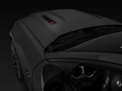 Raxiom Axial Series Hood Mount LED Turn Signal Kit; Red (05-14 Mustang)
