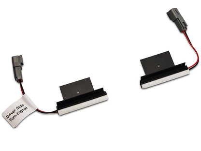 Raxiom Axial Series Hood Mount LED Turn Signal Kit; Red (05-14 Mustang)