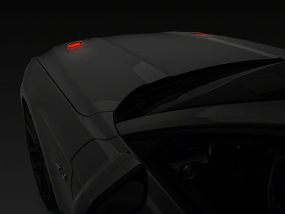 Raxiom Axial Series Hood Mount LED Turn Signal Kit; Red (15-17 Mustang GT)