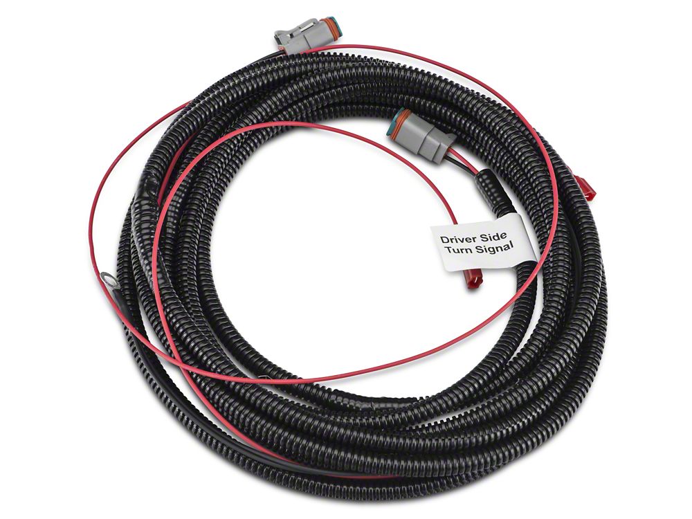 Raxiom Axial Series Hood Mount LED Turn Signal Kit; Red (15-17 Mustang GT)