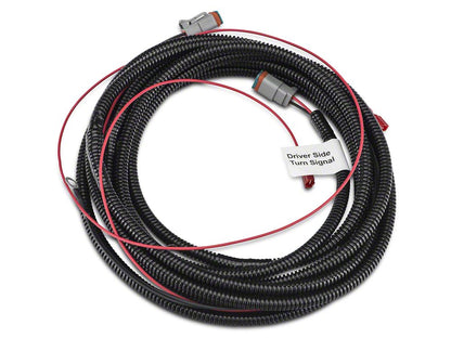 Raxiom Axial Series Hood Mount LED Turn Signal Kit; Red (15-17 Mustang GT)