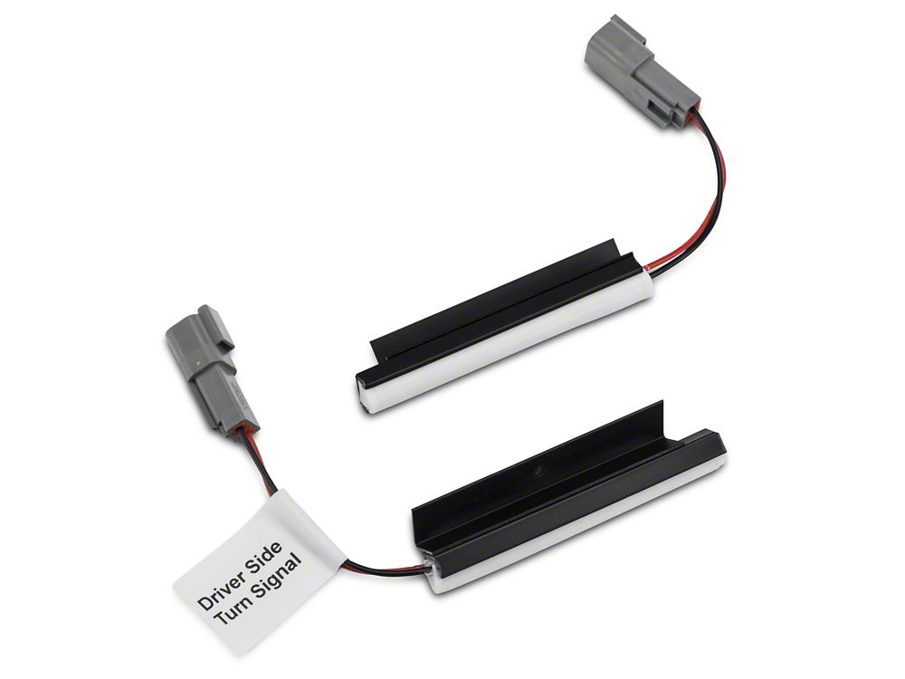 Raxiom Axial Series Hood Mount LED Turn Signal Kit; Red (15-17 Mustang GT)