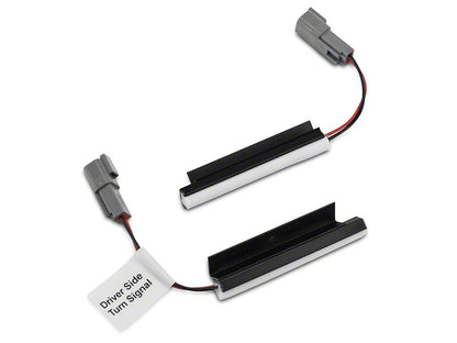 Raxiom Axial Series Hood Mount LED Turn Signal Kit; Red (15-17 Mustang GT)