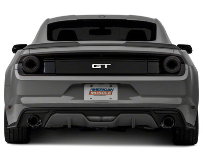 Raxiom Halo LED Tail Lights; Gloss Black Housing; Smoked Lens (15-23 Mustang)