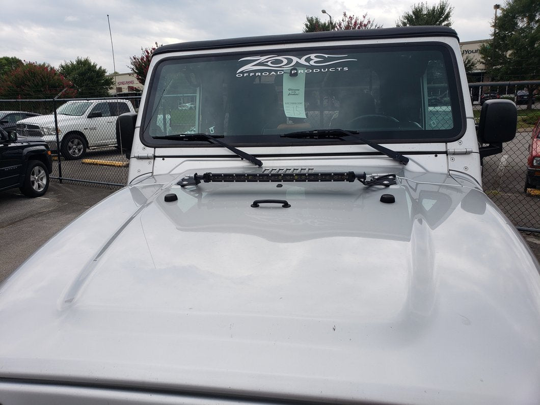 Raxiom 20-Inch Super Slim Single Row LED Light Bar; Spot/Spread Combo (Universal; Some Adaptation May Be Required)
