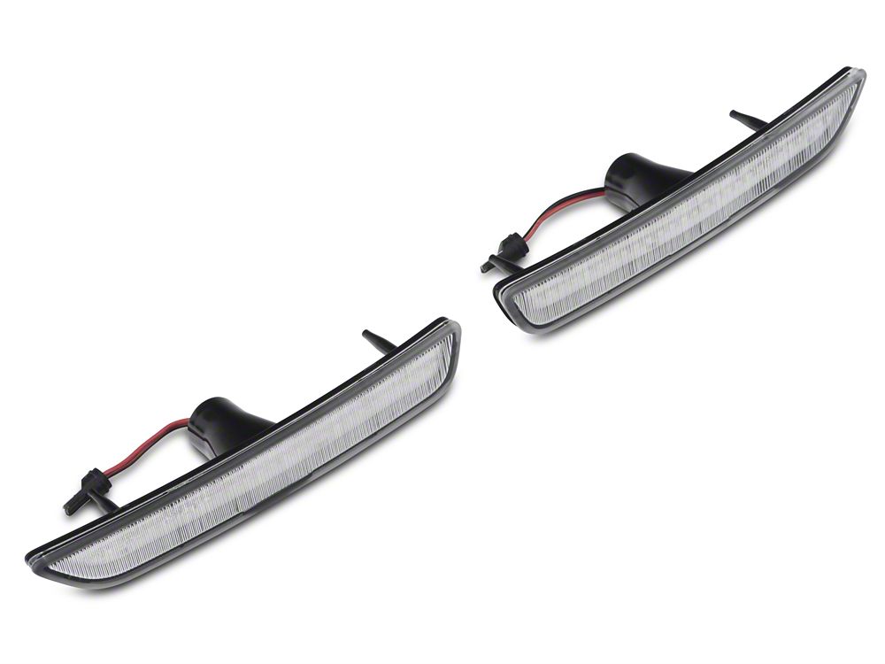 Raxiom Axial Series LED Side and Quarter Marker Lights; Clear (10-14 Mustang)
