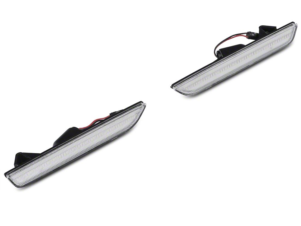 Raxiom Axial Series LED Side and Quarter Marker Lights; Clear (10-14 Mustang)