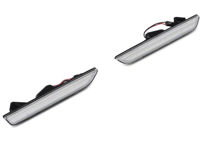Raxiom Axial Series LED Side and Quarter Marker Lights; Clear (10-14 Mustang)