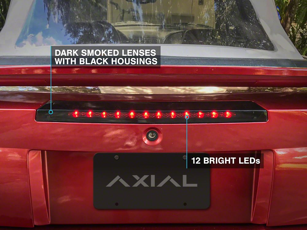 Raxiom Axial Series LED Third Brake Light; Smoked (99-04 Mustang, Excluding Cobra)