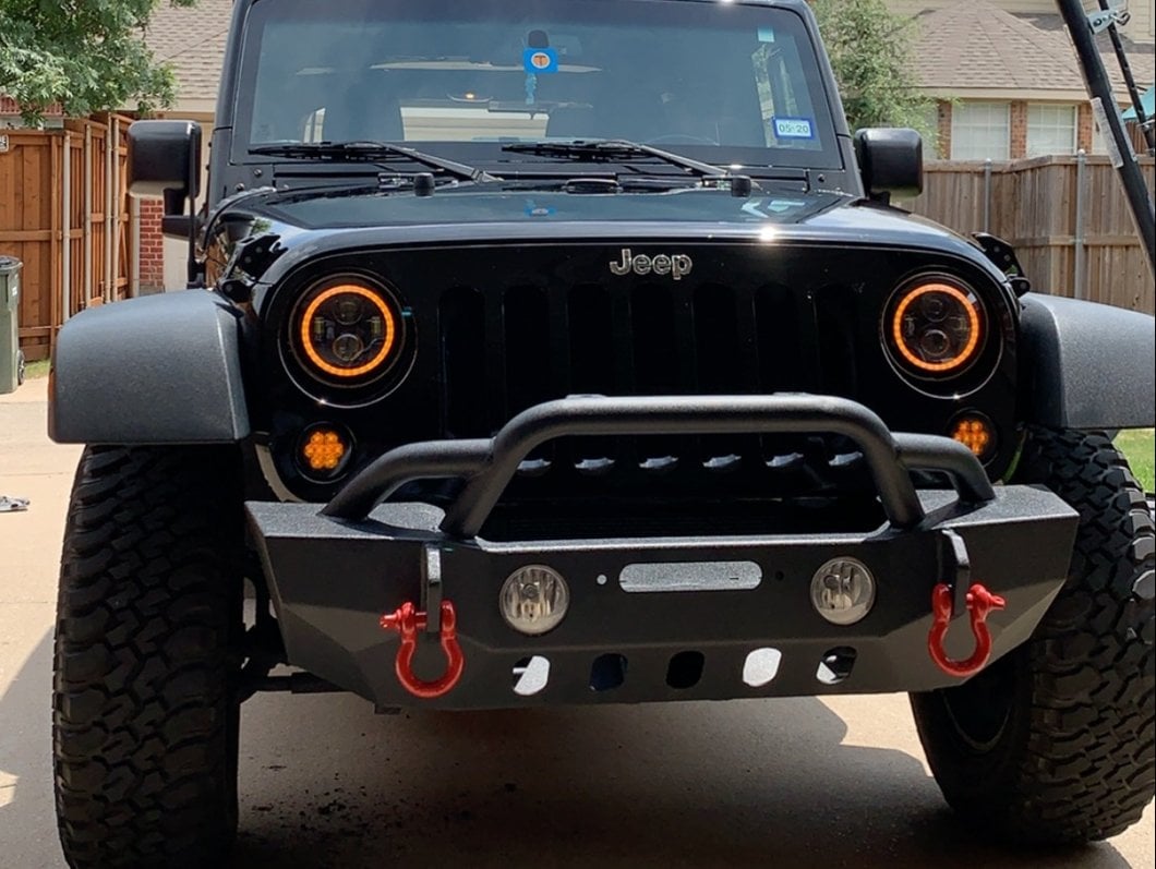 Raxiom Axial Series LED Amber Turn Signals; Smoked (07-18 Jeep Wrangler JK)