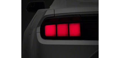 Raxiom Profile LED Tail Lights; Gloss Black Housing; Red Lens (15-23 Mustang)