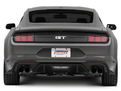 Raxiom Profile LED Tail Lights; Gloss Black Housing; Red Lens (15-23 Mustang)