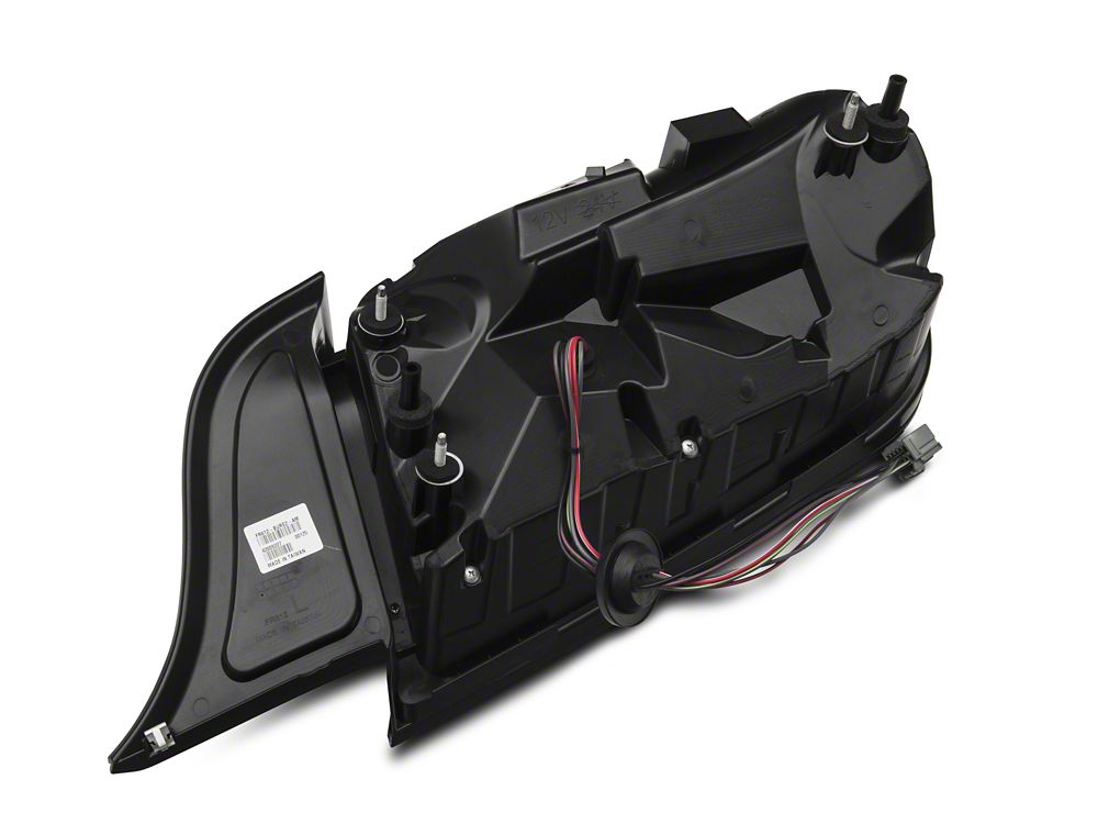 Raxiom Profile LED Tail Lights; Gloss Black Housing; Red Lens (15-23 Mustang)