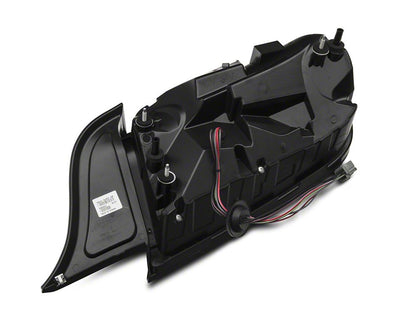 Raxiom Profile LED Tail Lights; Gloss Black Housing; Red Lens (15-23 Mustang)