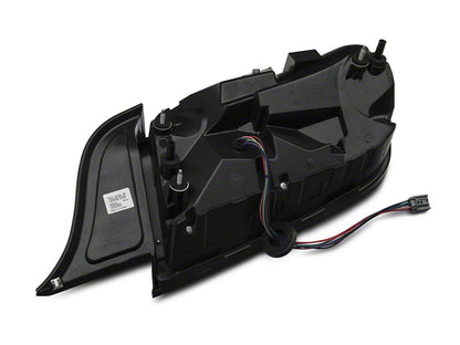 Raxiom Profile LED Tail Lights; Gloss Black Housing; Smoked Lens (15-23 Mustang)