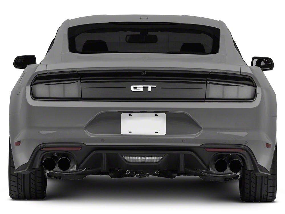 Raxiom Profile LED Tail Lights; Gloss Black Housing; Smoked Lens (15-23 Mustang)
