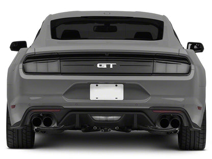 Raxiom Profile LED Tail Lights; Gloss Black Housing; Smoked Lens (15-23 Mustang)