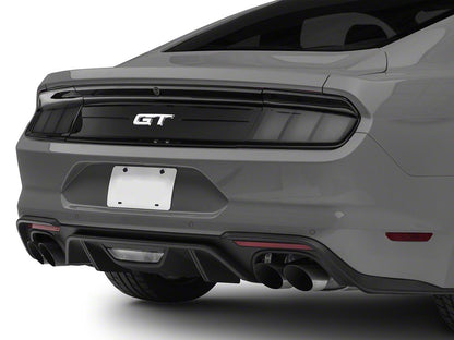 Raxiom Profile LED Tail Lights; Gloss Black Housing; Smoked Lens (15-23 Mustang)