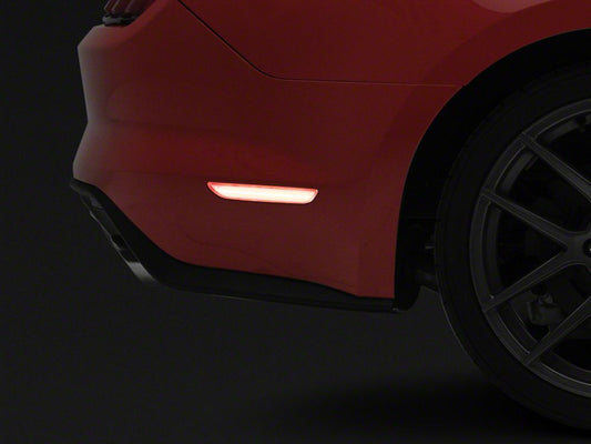 Raxiom Axial Series LED Side Marker Lights; Rear; Clear (15-23 Mustang)