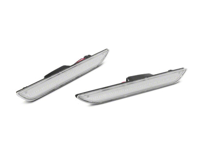 Raxiom Axial Series LED Side Marker Lights; Rear; Clear (15-23 Mustang)