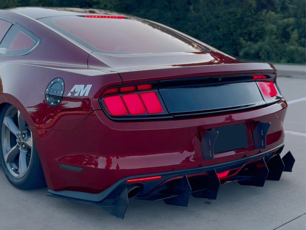 Raxiom Axial Series LED Side Marker Lights; Rear; Smoked (15-23 Mustang)