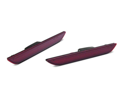 Raxiom Axial Series LED Side Marker Lights; Rear; Red (15-23 Mustang)