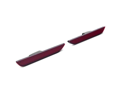 Raxiom Axial Series LED Side Marker Lights; Rear; Red (15-23 Mustang)