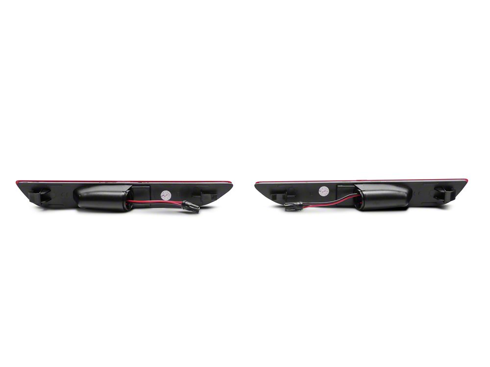 Raxiom Axial Series LED Side Marker Lights; Rear; Red (15-23 Mustang)